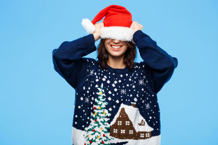 Vánoční svetr s motivem