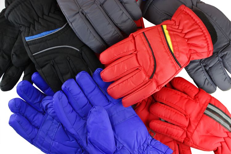 Teplé lyžařské rukavice