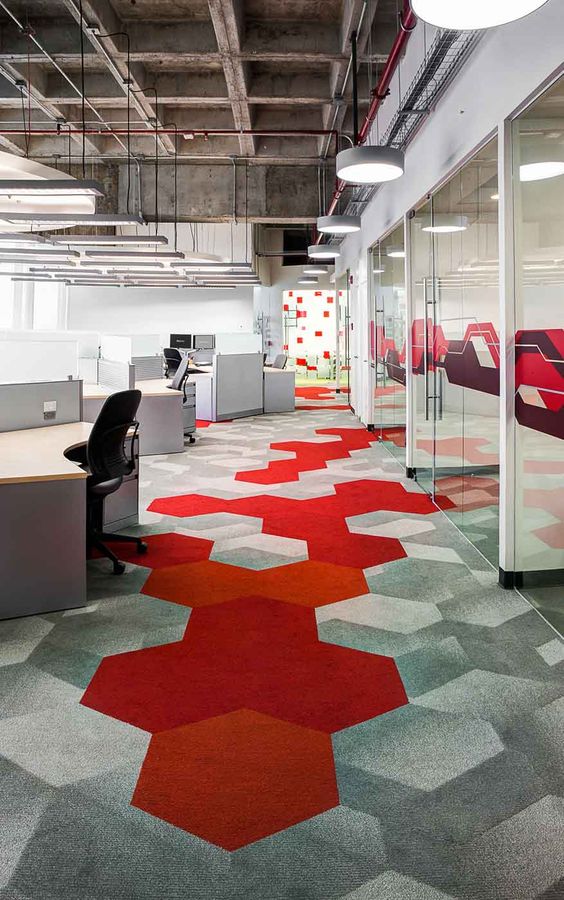 Zátěžový koberec do kanceláře