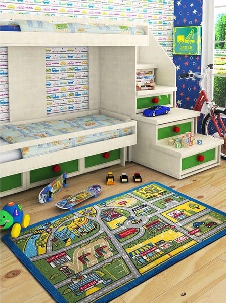 Kusový koberec pro chlapce do dětského pokoje