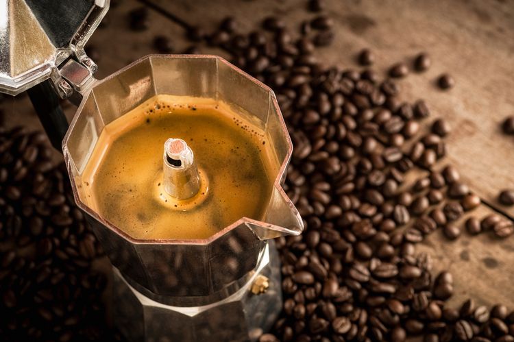 Tradiční moka kávovar na přípravu kávy