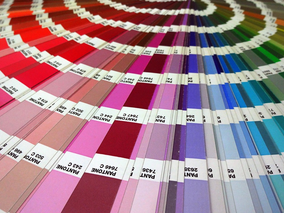 Vzorník barev na vymalování obýváku