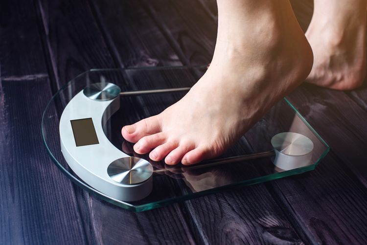 Diagnostická váha pro ženu