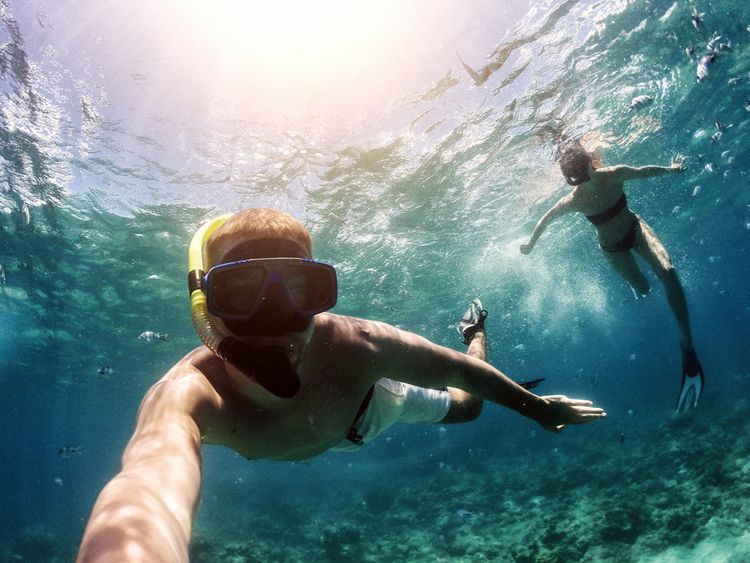 Nahrávání pod vodou s outdoorovou kamerou