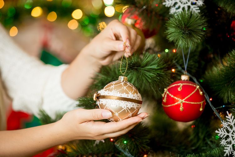 Skleněné vánoční koule na ozdobení stromečku