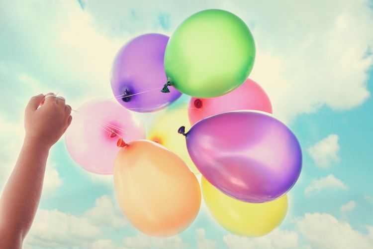 Balóny naplněné heliem jsou vždy zdrojem dobré zábavy