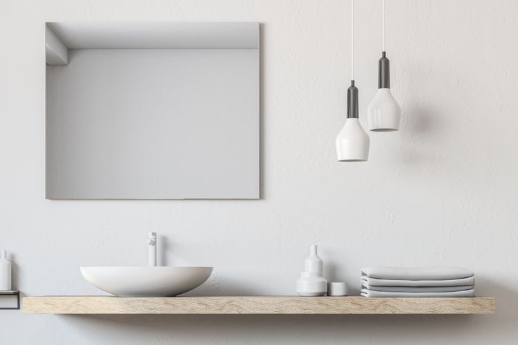 Koupelna zařízená v minimalistickém stylu