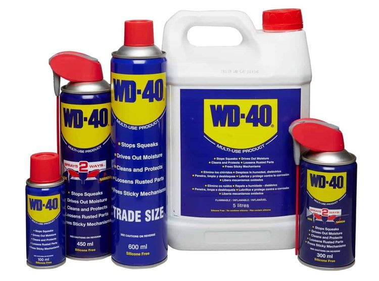 Různé balení penetračního oleje WD-40