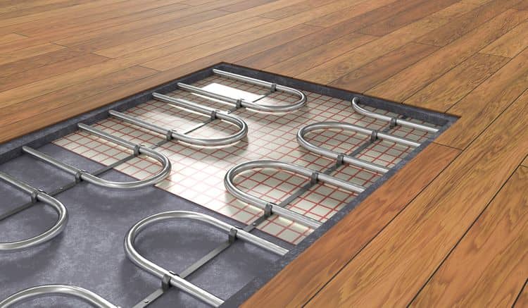 Podlahové topení produkuje sálavé teplo