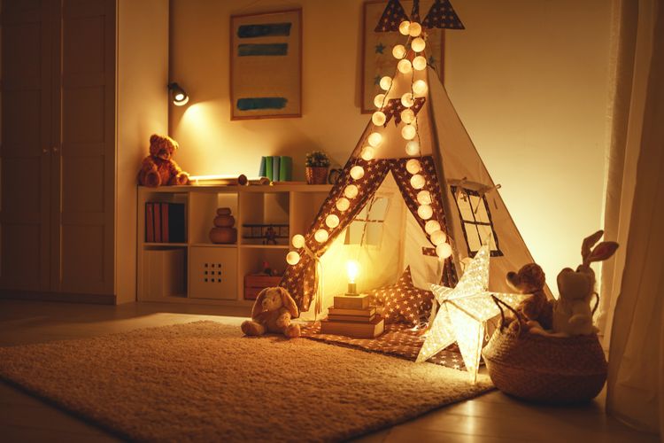 Osvetlená detská izba