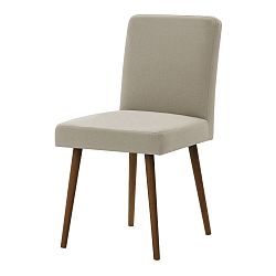 Béžová židle s tmavě hnědými nohami Ted Lapidus Maison Fragrance