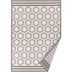 Béžový vzorovaný oboustranný koberec Narma Oore, 160  x  230 cm