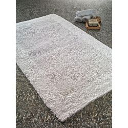 Bílá bavlněná předložka do koupelny Confetti Bathmats Natura Heavy, 70 x 120 cm
