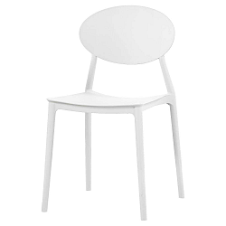 Bílá jídelní židle Evergreen House Simple
