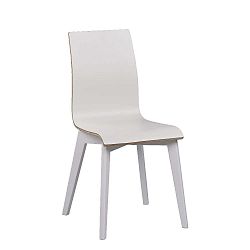 Bílá jídelní židle s bílými nohami Folke Grace