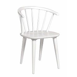 Bílá jídelní židle ze dřeva kaučukovníku Folke Carmen