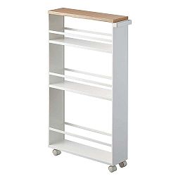 Bílá pojízdná police YAMAZAKI Tower Slim