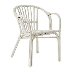 Bílá židle z ratanu Premier Housewares Havana