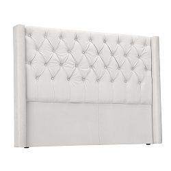 Bílé čelo postele Windsor & Co Sofas Queen, 156 x 120 cm