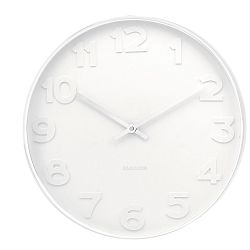 Bílé hodiny Karlsson Dentist, Ø 51 cm