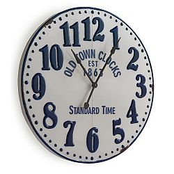 Bílé nástěnné hodiny Geese Standard, Ø 90 cm