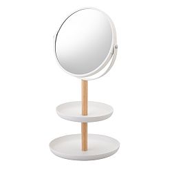 Bílé zrcadlo s miskami Yamazaki Tosca