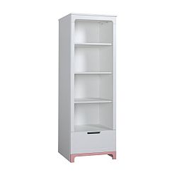 Bílo-růžová knihovna Pinio Mini