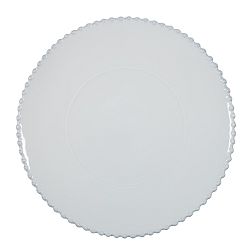 Bílý kameninový servírovací talíř Costa Nova Pearl, ⌀ 33 cm