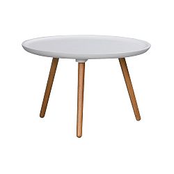 Bílý konferenční stolek Folke  Dellingr, ⌀ 55 cm