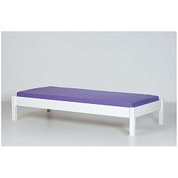Bílý rám lavice por patrovou postel Manis-h, 200 x 120 cm