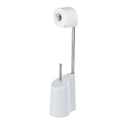 Bílý toaletní kartáč s držákem na toaletní papír Wenko Harbor