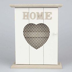 Bílý věšák na klíče Dakls Vintage Love