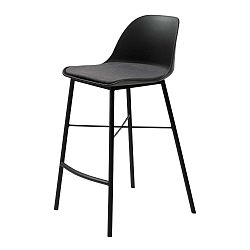 Černá barová židle Unique Furniture Whistler, výška 93 cm