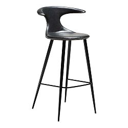 Černá barová židle z eko kůže DAN–FORM Denmark Flair, výška 100 cm