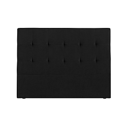 Černé čelo postele Kooko Home Basso, 120 x 140 cm
