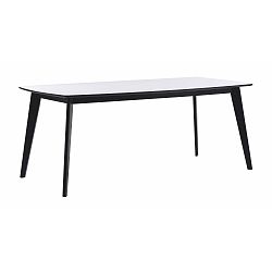 Černobílý jídelní stůl Folke Griffin, délka 190 cm