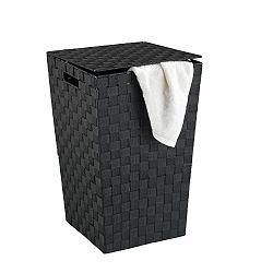 Černý koš na prádlo Wenko Adria, 48 l