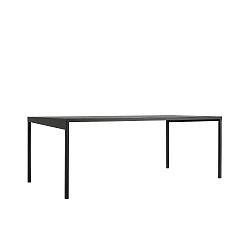 Černý kovový jídelní stůl Custom Form Obroos, 180 x 90 cm