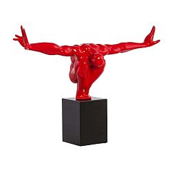 Červená dekorativní soška Kokoon Dive