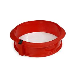 Červená silikonová rozevírací forma na dort Lékué, ⌀ 30 cm