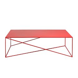Červený konferenční stolek Custom Form Memo, šířka 140 cm
