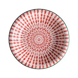 Červený polévkový talíř Brandani Ginger, ⌀ 21 cm