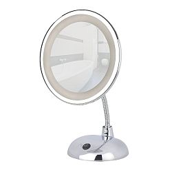 Chromované zvětšovací zrcadlo s LED světlem Wenko Style