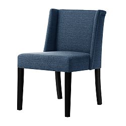 Denimově modrá židle s černými nohami Ted Lapidus Maison Zeste