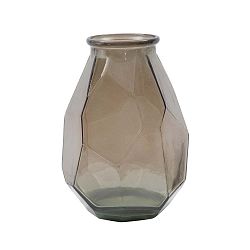 Hnědá váza z recyklovaného skla Mauro Ferretti Stone, ⌀ 25 cm