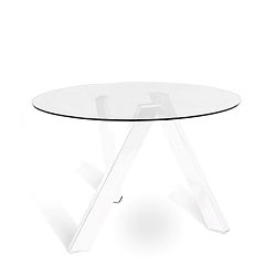 Jídelní stůl s bílým podnožím Design Twist Bema