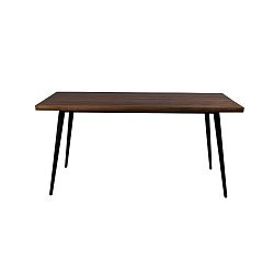 Jídelní stůl s černými ocelovými nohami Dutchbone Alagon Land, 160 x 91 cm