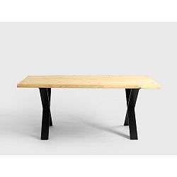 Jídelní stůl s deskou z dubového dřeva Custom Form Cross, 180 x 90 cm