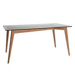Jídelní stůl s hnědýma nohama Marckeric Janis, 160 x 90 cm
