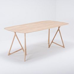 Jídelní stůl z masivního dubového dřeva Gazzda Koza, 200 x 90 cm